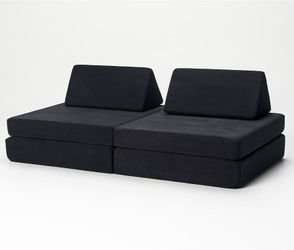 Black nugget couch
