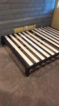 Full size bed frame.