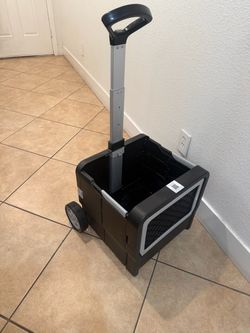 Mobile folding cargo cart