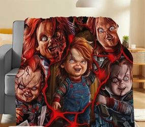 Chucky Horror Throw Blanket – Brand New – $30 OBO