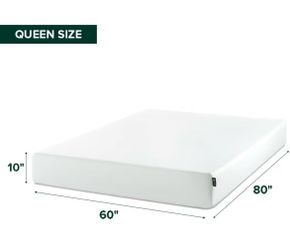 Zinus 10-inch Queen Green Tea Memory Foam Mattress
