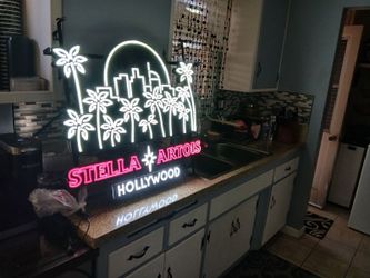 Led Lighted Beer Sign Stella Artois Hollywood