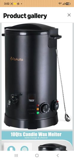 TOAUTO 20Lbs Wax Melter for Candle Making - Candle Wax Melting Pot