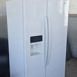 Whirlpool Refrigerator Side by side White