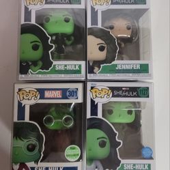Funko Pops: Four (4) Marvel Studios - SHE/HULK