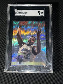 1995-96 Topps Shaquille O'Neal Power Boosters SGC 9