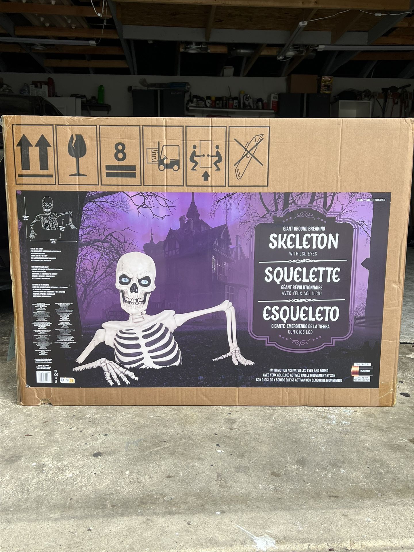 Costco Giant Ground Breaking Skeleton with LCD Eyes 2025