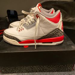 Jordan 3 Fire Red Size 6.5Y (used)