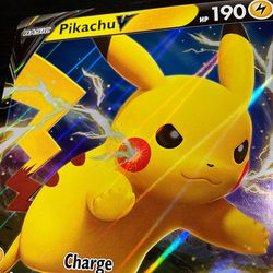 Rare JUMBO #SWSH061 Pikachu V Card! [Holo, Promo] ✨
