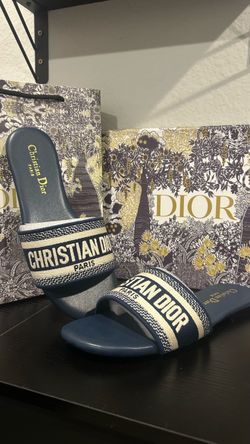 Navy Blue Christian Dior Sandals  | Size : 8.5 Women’s