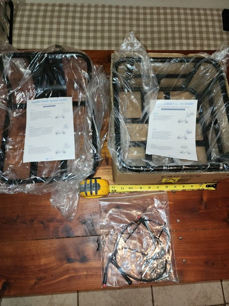 Lectric Small Basket / Rack + Headlight Extension