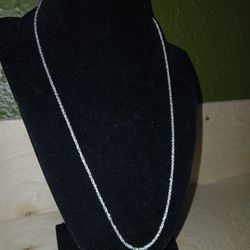 Sterling Silver Sparkle Rope Chain 