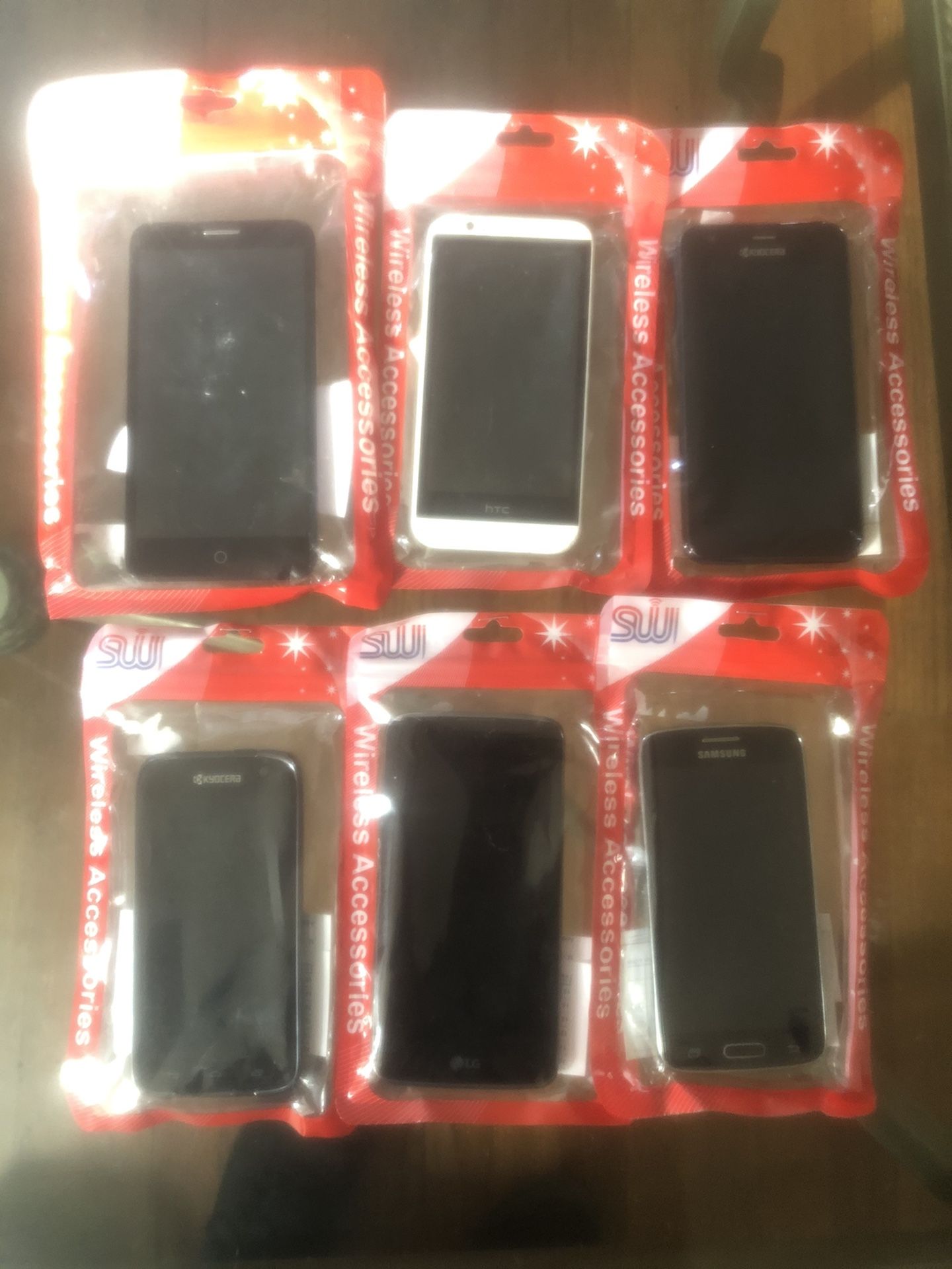 Lot of 6 smartphones - metro T-Mobile unlocked Verizon