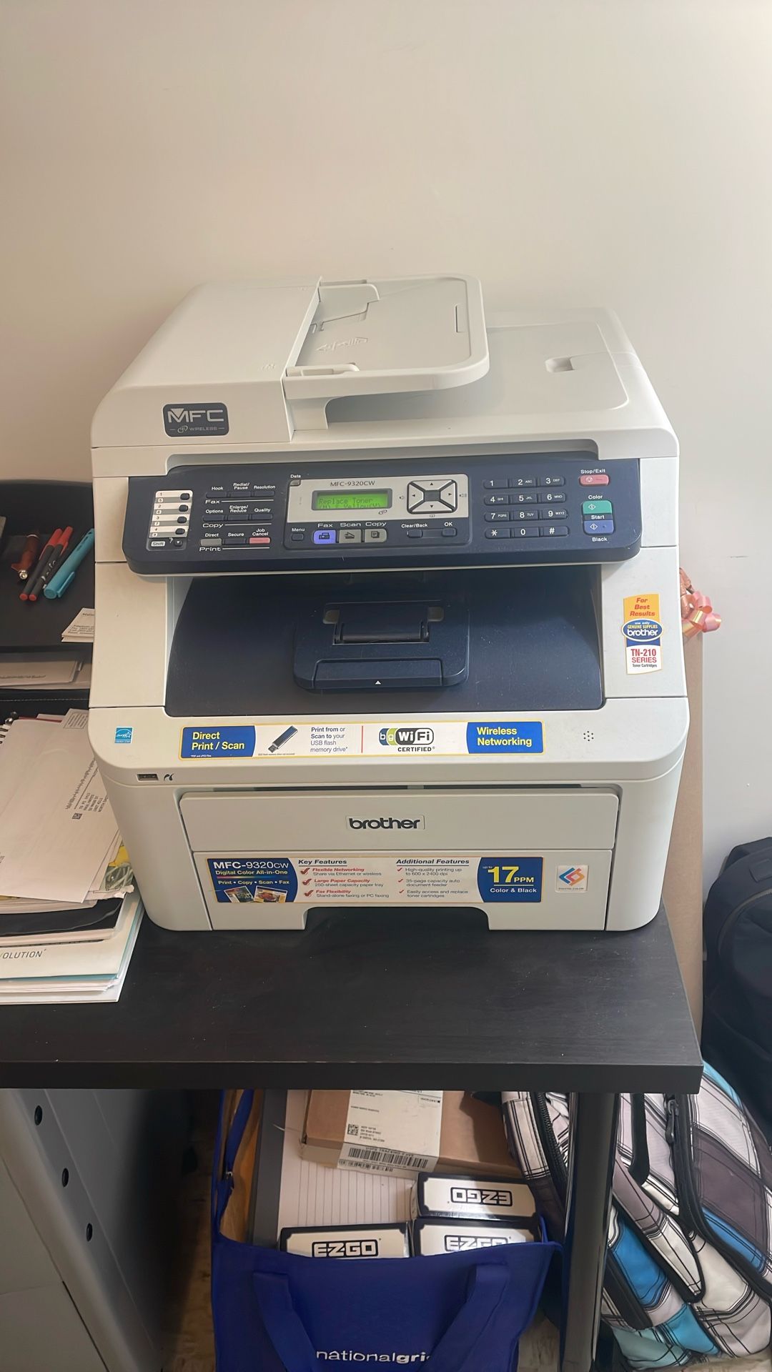 Color Laser Printer, Scanner, Copier, Fax
