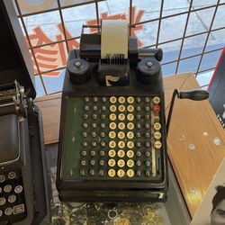 Burroughs Adding Machine Vintage Good Condition