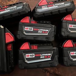 7 NEW Milwaukee Batteries