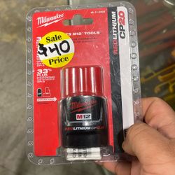 Milwaukee M12 12volt Compact Battery 