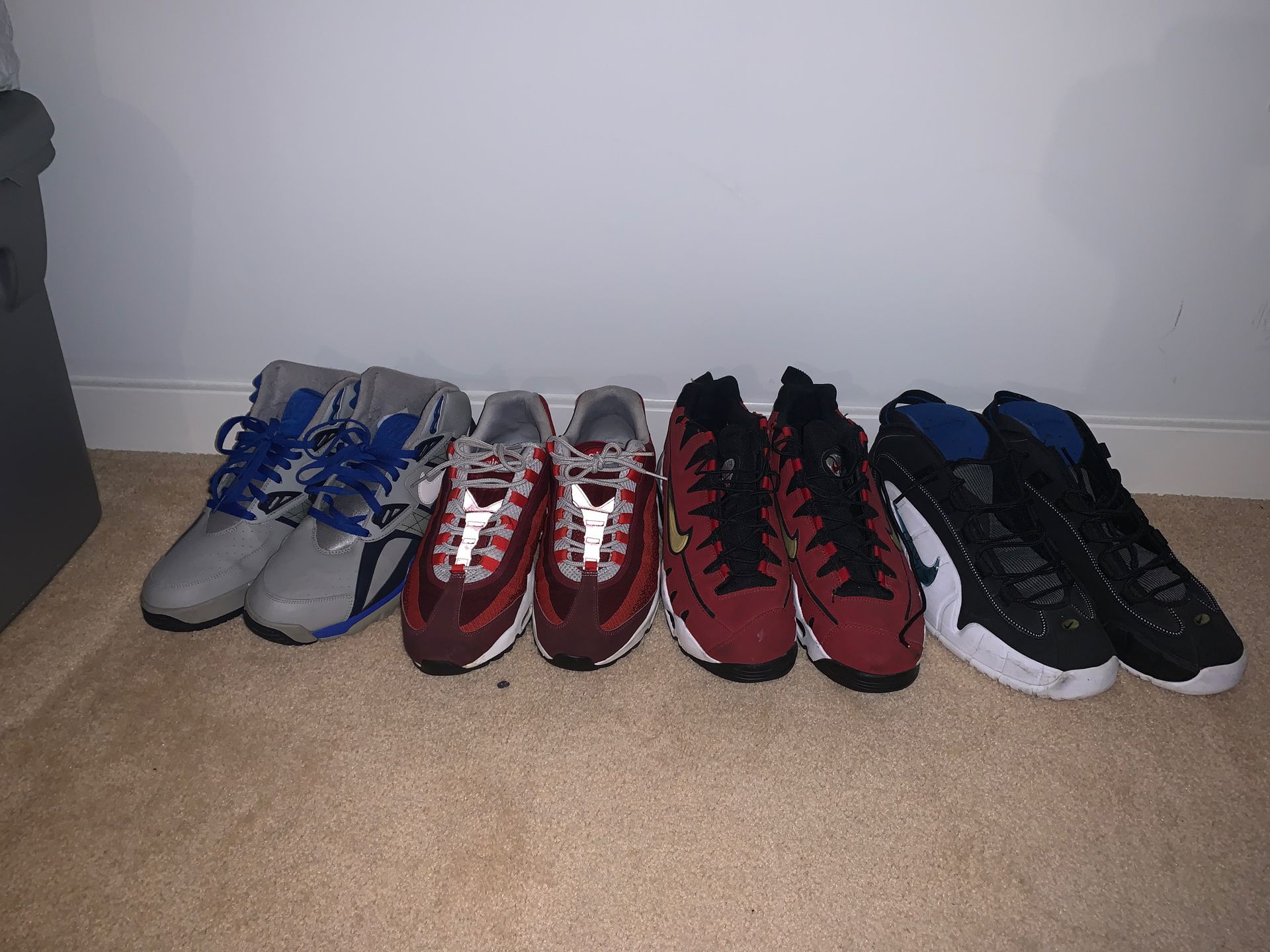 Four pairs of size 12 for sale.