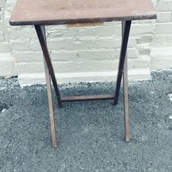 3 antique collapsible/foldable wooden tables