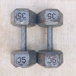 35 Lb Dumbbell Weights Set