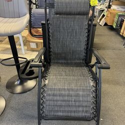 Outdoor Black Grey Mash Chair Lounge Chair $79.99 Each 
