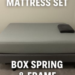 Full Mattress Set w/ Box Spring & Frame