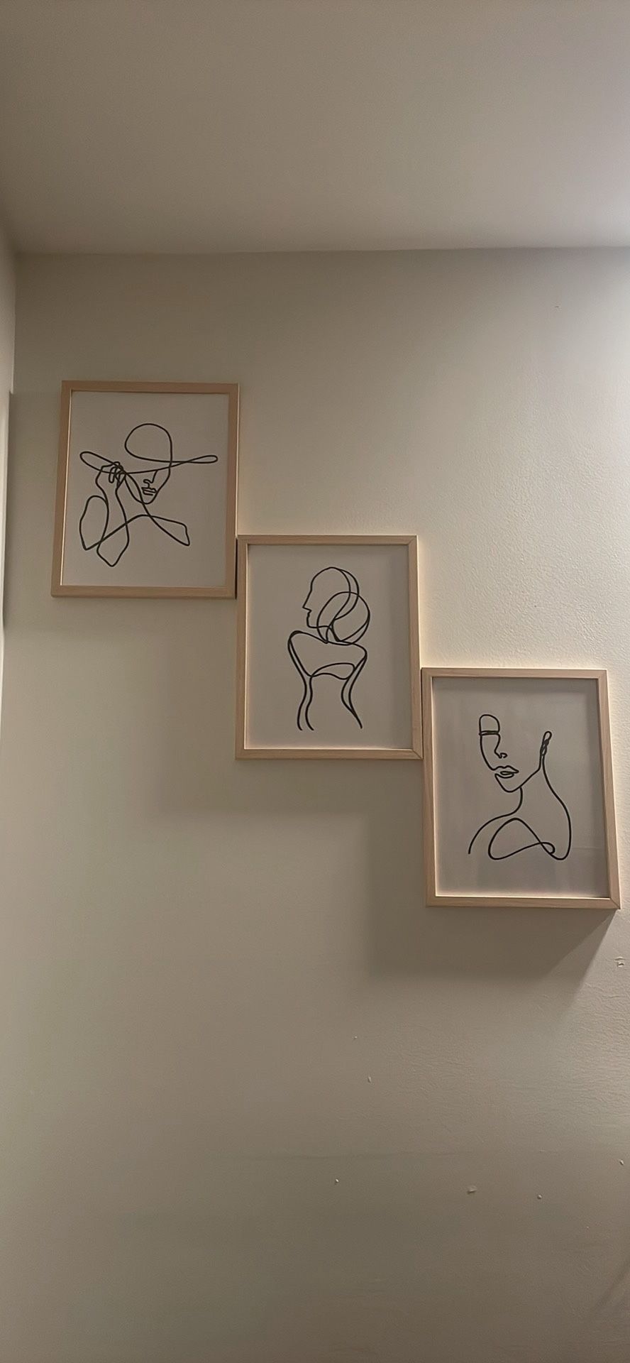 One-line Art Frames, Set Of 3