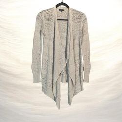 American Eagle Outfitters loose-knit beige bohemian cardigan