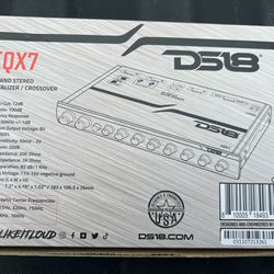 DS18 EQX7 BRAND NEW 7-BAND EQUALIZER/CROSSOVER 8V PREOUTS 