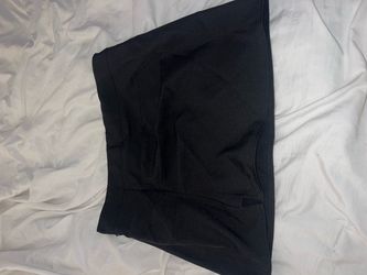 Black mini skirt