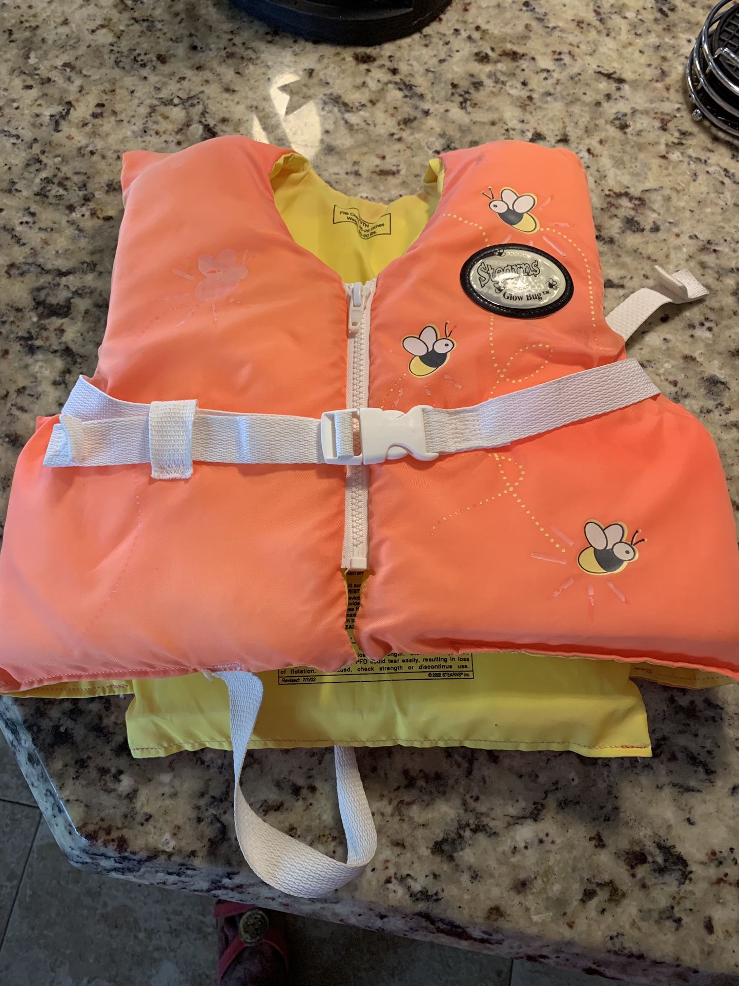 STEARNS GLOW BUG LIFE JACKET VEST PERSERVER