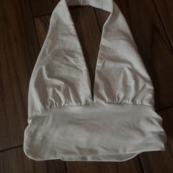 white halter top