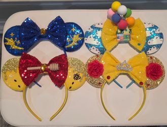 Disney-Inspired Mickey & Minnie Ear Headbands – 8 Pairs – $100 OBO