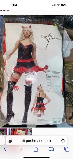 Adult Demon Devil Costume DRESS ONLY SIZE M