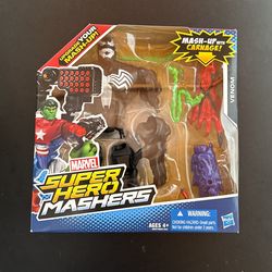 2013 Rare - VENOM MARVEL MASHERS ACTION FIGURE EDDIE BROCK CARNAGE HASBRO MOSC 6"