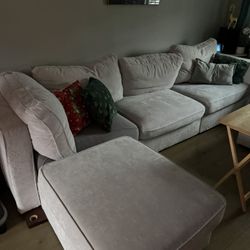 Lovesac Light Grey Couch For Sale 
