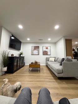 Gray sectional sofa set