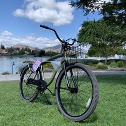 New Awesome 😎 Men’s Deluxe Beach Cruiser Bike College Bicycle Standard Adult Size 26” Tires 