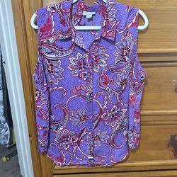 Liz Claiborne Blouse Size Xl