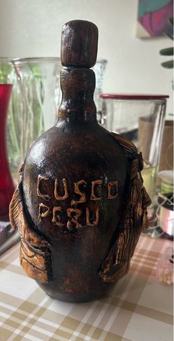 Peruvian decoration Machine Picchu Bottle   SALE  $20 🎈