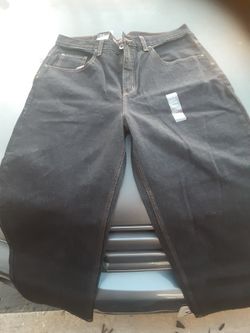 Anchor Blue Black Baggie Pants