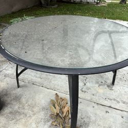 Glass Patio Table
