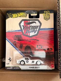 2026 Hot Wheels Premium Ferrari 250 GTO Car Culture Vintage Racing Car 4/5 New