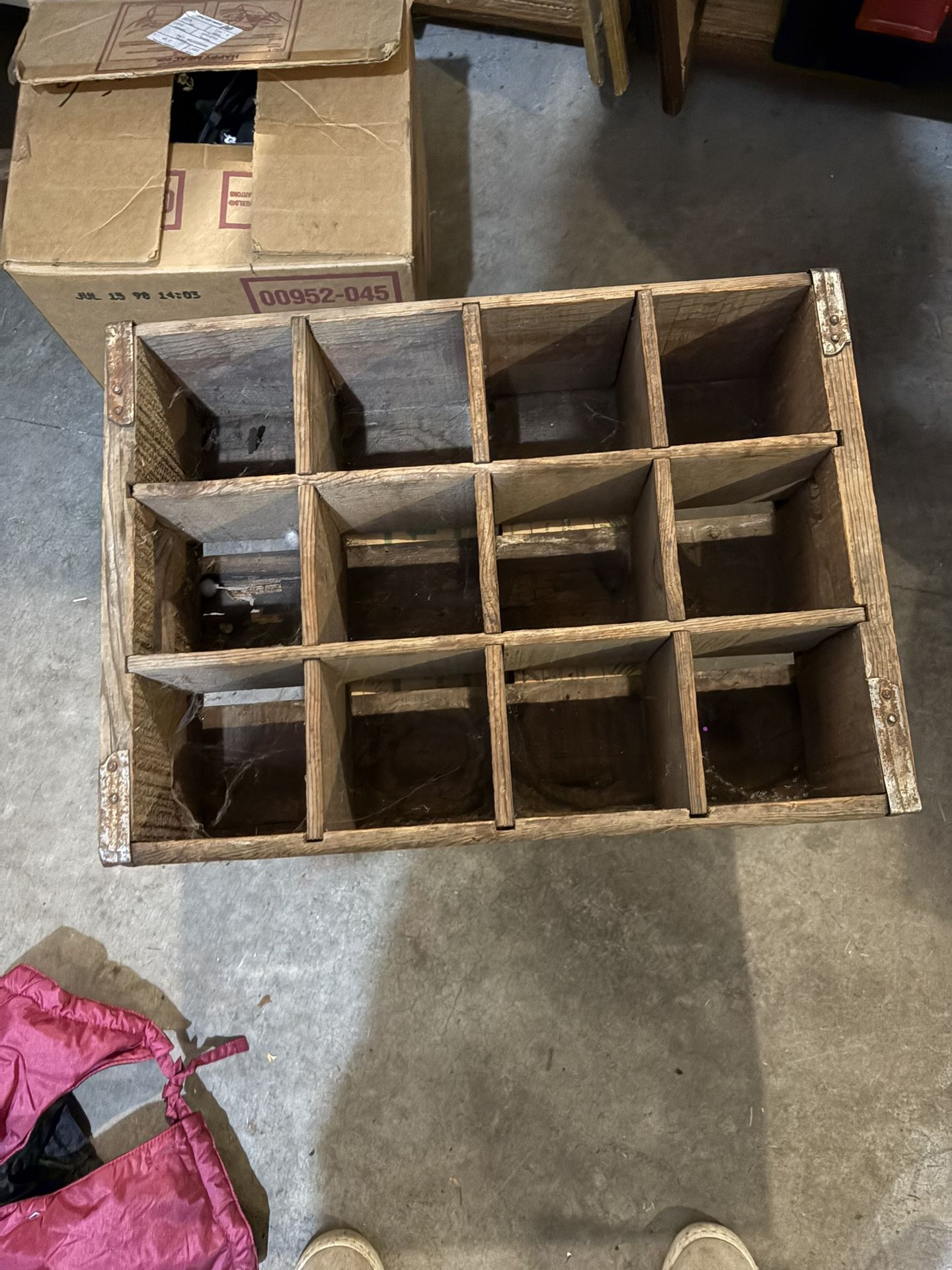 Old Wooden Pepsi Bottle Container