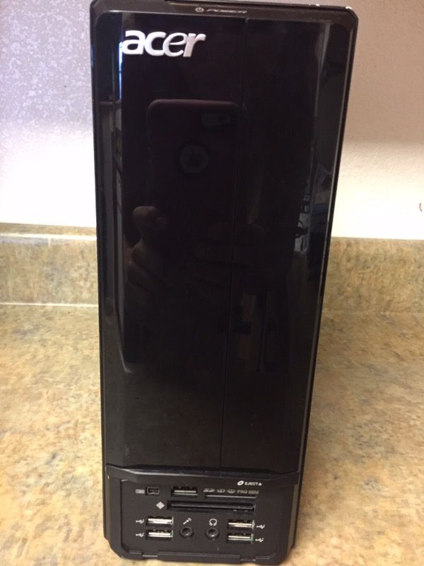 Acer personal computer Model: Aspire x1301 Rating 100-127/220-240vac,63A,60/50hz With Hdmi Perfect condition, computer has been factory reset.