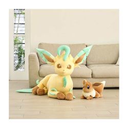 Leafeon Pokemon Center Life Size Jumbo Plush Doll Lying Down 33in