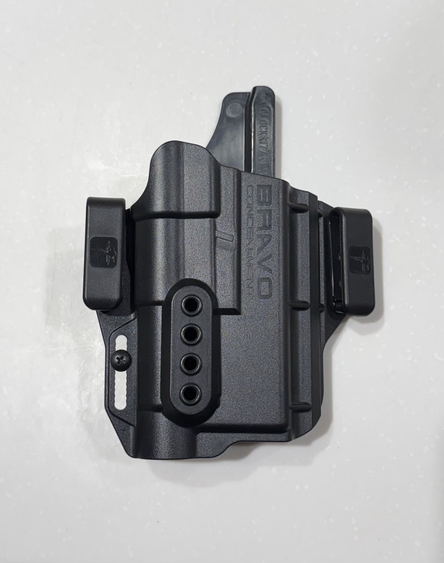 Bravo concealment iwb holster for glock streamlight trl-1 light