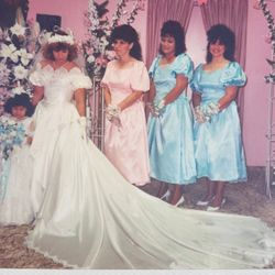 Beautiful Wedding Satin Dress