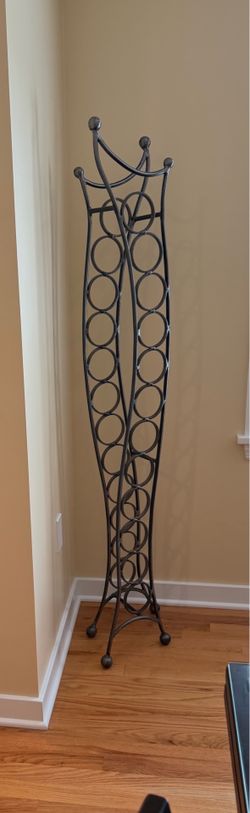 Wrought iron large wine rack