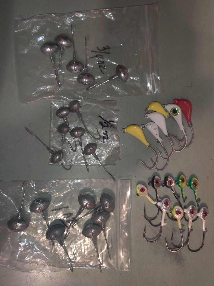 Large Lot Of Fishing Jigs